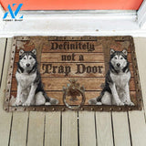 3D Definitely Not A Trap Door Husky Doormat | Welcome Mat | House Warming Gift