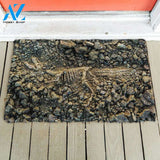 3D Dinosaur Fossil Funny Indoor And Outdoor Doormat Gift For Archeology Lovers Birthday Gift Decor Warm House Gift Welcome Mat 1