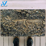 3D Dinosaur Fossil Funny Indoor And Outdoor Doormat Gift For Archeology Lovers Birthday Gift Decor Warm House Gift Welcome Mat 1