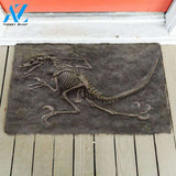3D Dinosaur Fossil Funny Indoor And Outdoor Doormat Gift For Archeology Lovers Birthday Gift Decor Warm House Gift Welcome Mat 2