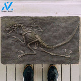 3D Dinosaur Fossil Funny Indoor And Outdoor Doormat Gift For Archeology Lovers Birthday Gift Decor Warm House Gift Welcome Mat 2