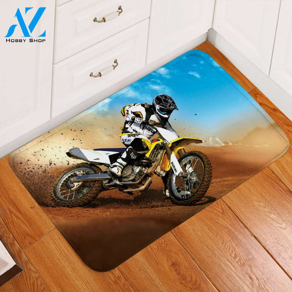 3D Dirt Bike Door Mat