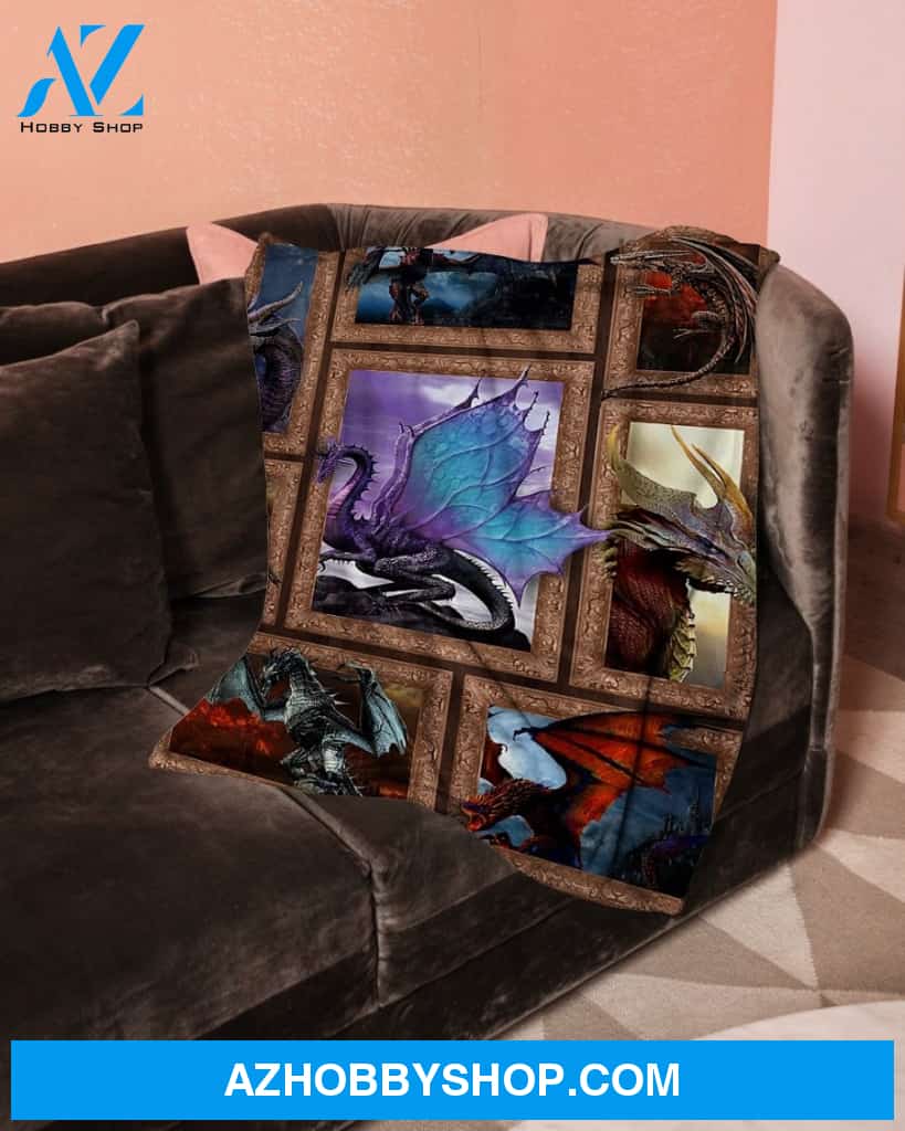 3D Dragon Bedding Fleece Blanket