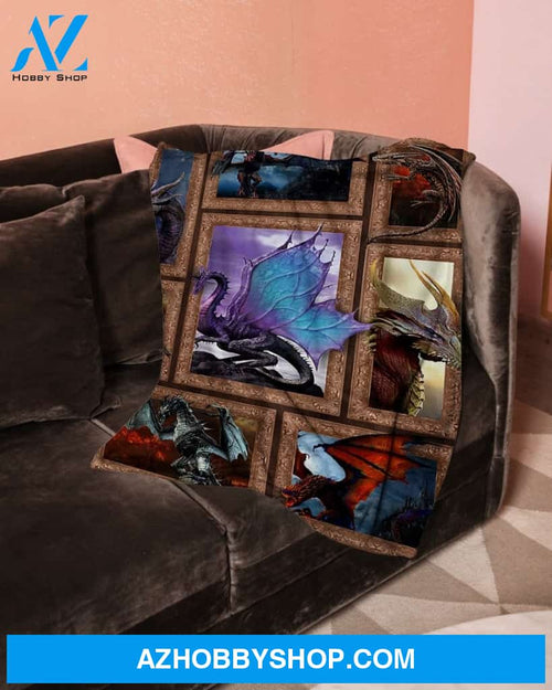 3D Dragon Bedding Fleece Blanket