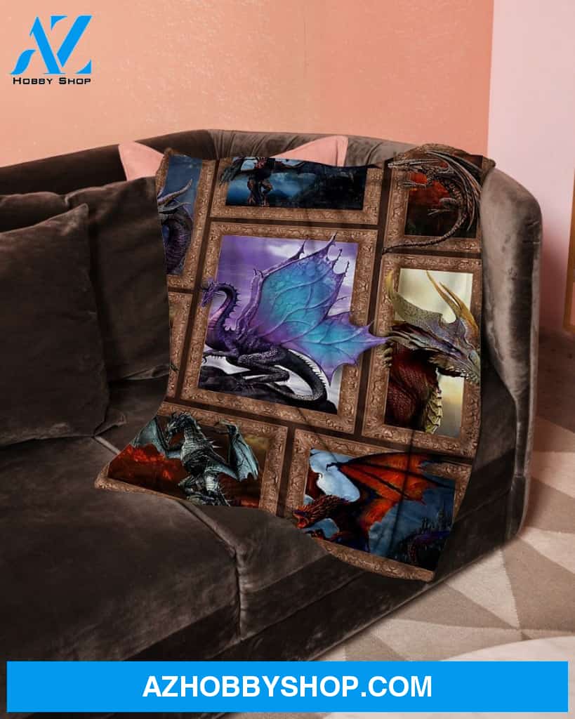 3D Dragon Bedding Fleece Blanket