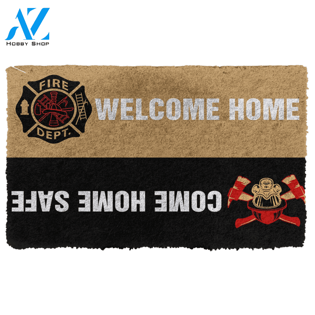 3D Firefighter Custom Doormat