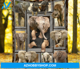 3D Funny Cute Elephant Blanket Gift For Elephant Lovers Birthday Gift Home Decor Bedding Couch Sofa Soft and Comfy Cozy
