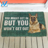 3D German Shepherd You Won't Get Out Doormat | Welcome Mat | House Warming Gift