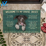 3D German Shorthaired Pointers Welcome To My House Rules Custom Doormat | Welcome Mat | House Warming Gift
