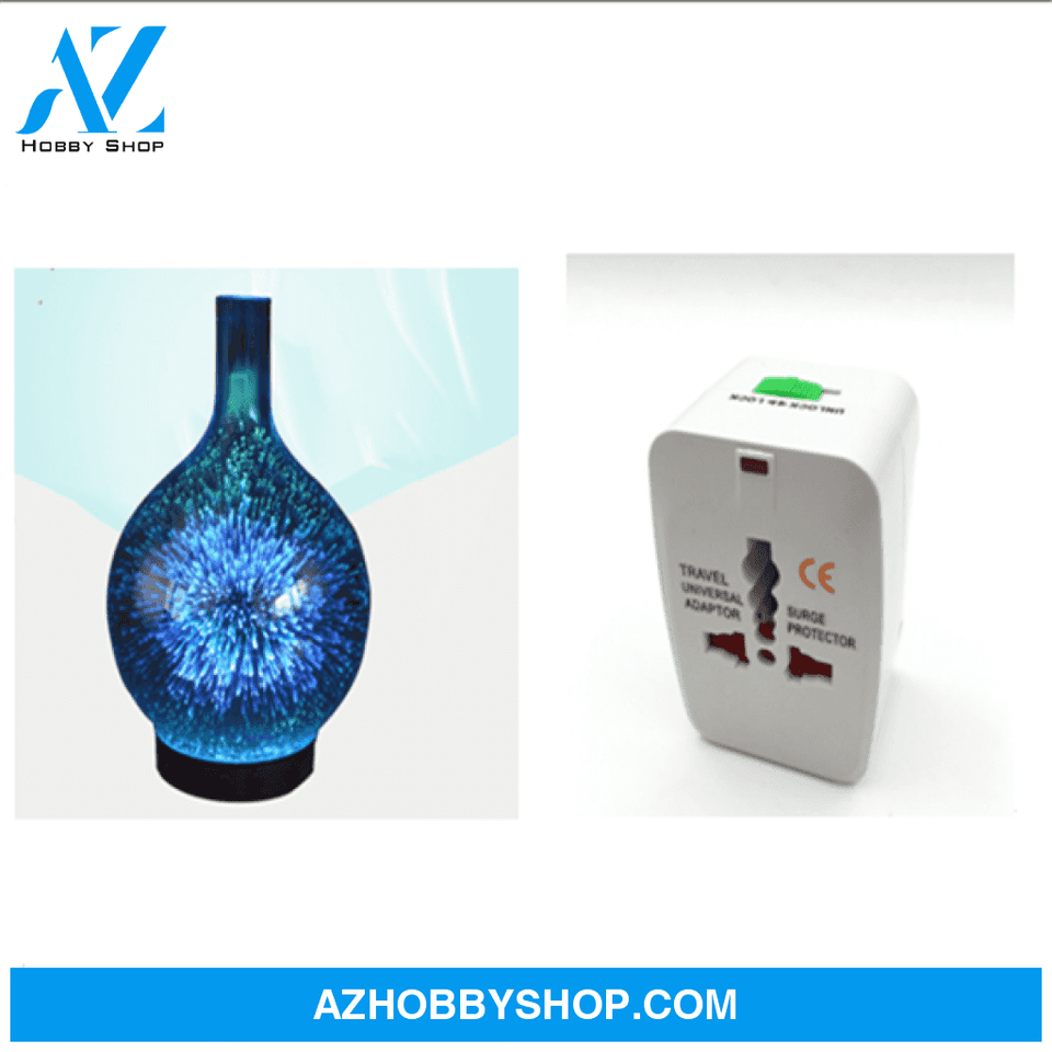 3D Glass Aroma Diffuser Colorful Lamp Humidifier Night Light Upspecialau