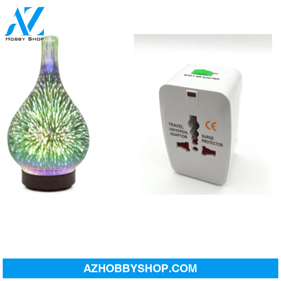 3D Glass Aroma Diffuser Colorful Lamp Humidifier Night Light Upspecialeu