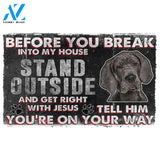3D Great Dane Before You Break Into My House Custom Doormat | Welcome Mat | House Warming Gift