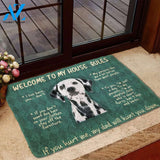 3D Great Dane Dog Welcome To My House Rules Custom Doormat | Welcome Mat | House Warming Gift