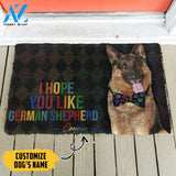 3D I Hope You Like German Shepherd Custom Name Doormat | Welcome Mat | House Warming Gift