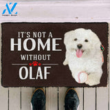 3D Its Not A Home Without A Maltese Custom Doormat | Welcome Mat | House Warming Gift