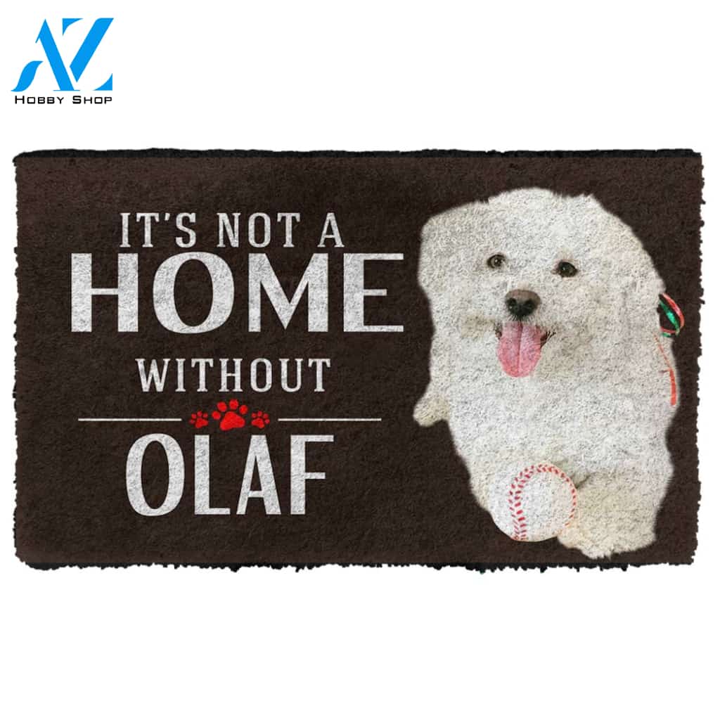 3D Its Not A Home Without A Maltese Custom Doormat | Welcome Mat | House Warming Gift