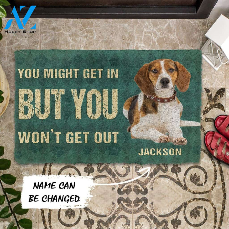 3D Keep Door Closed Beagles Dog Custom Gender Doormat | Welcome Mat | House Warming Gift