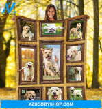 3D Labrador Retriever Fleece Blanket