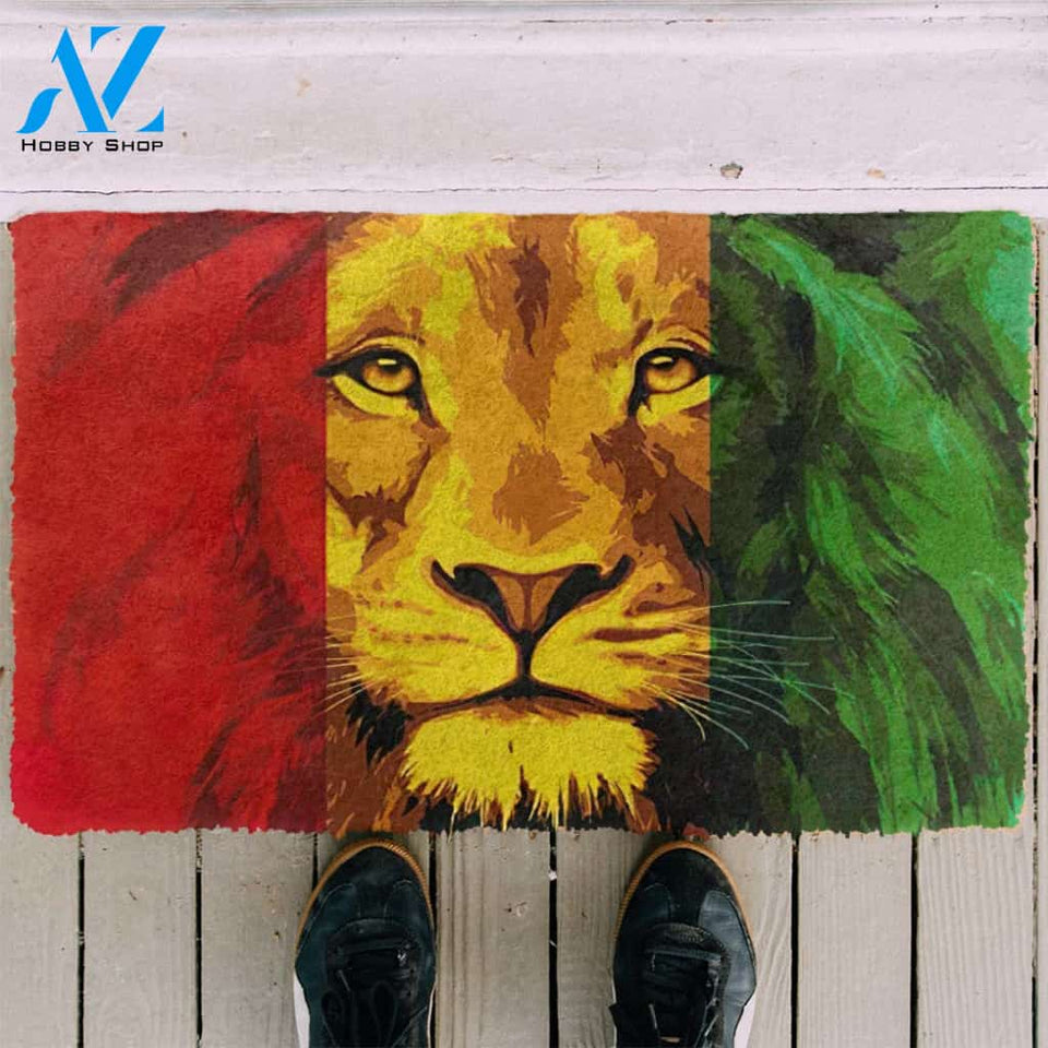 3D Lion Reggae Custom Doormat | Welcome Mat | House Warming Gift