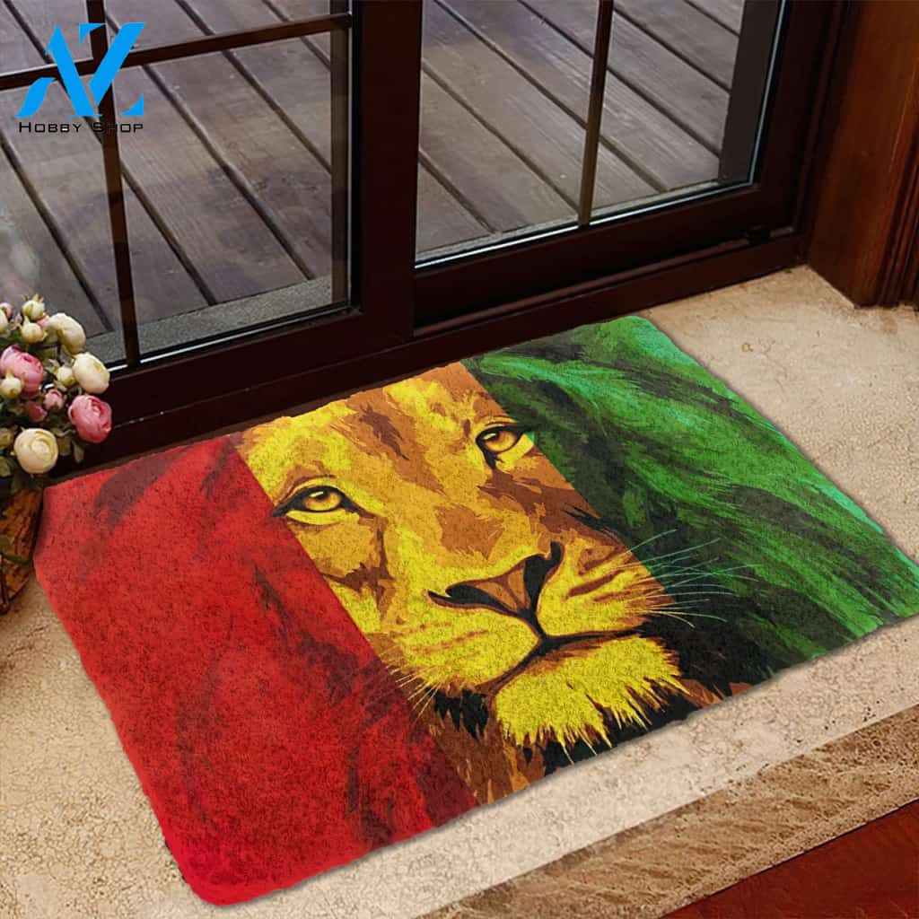 3D Lion Reggae Custom Doormat | Welcome Mat | House Warming Gift