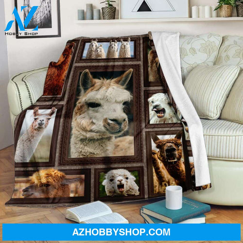 3D Llama Fleece Blanket