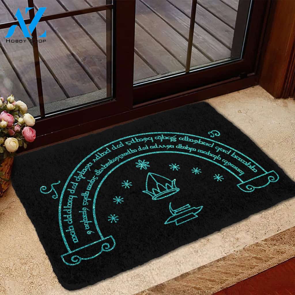 3D LOTR Doors Of Durin Custom Doormat | Welcome Mat | House Warming Gift
