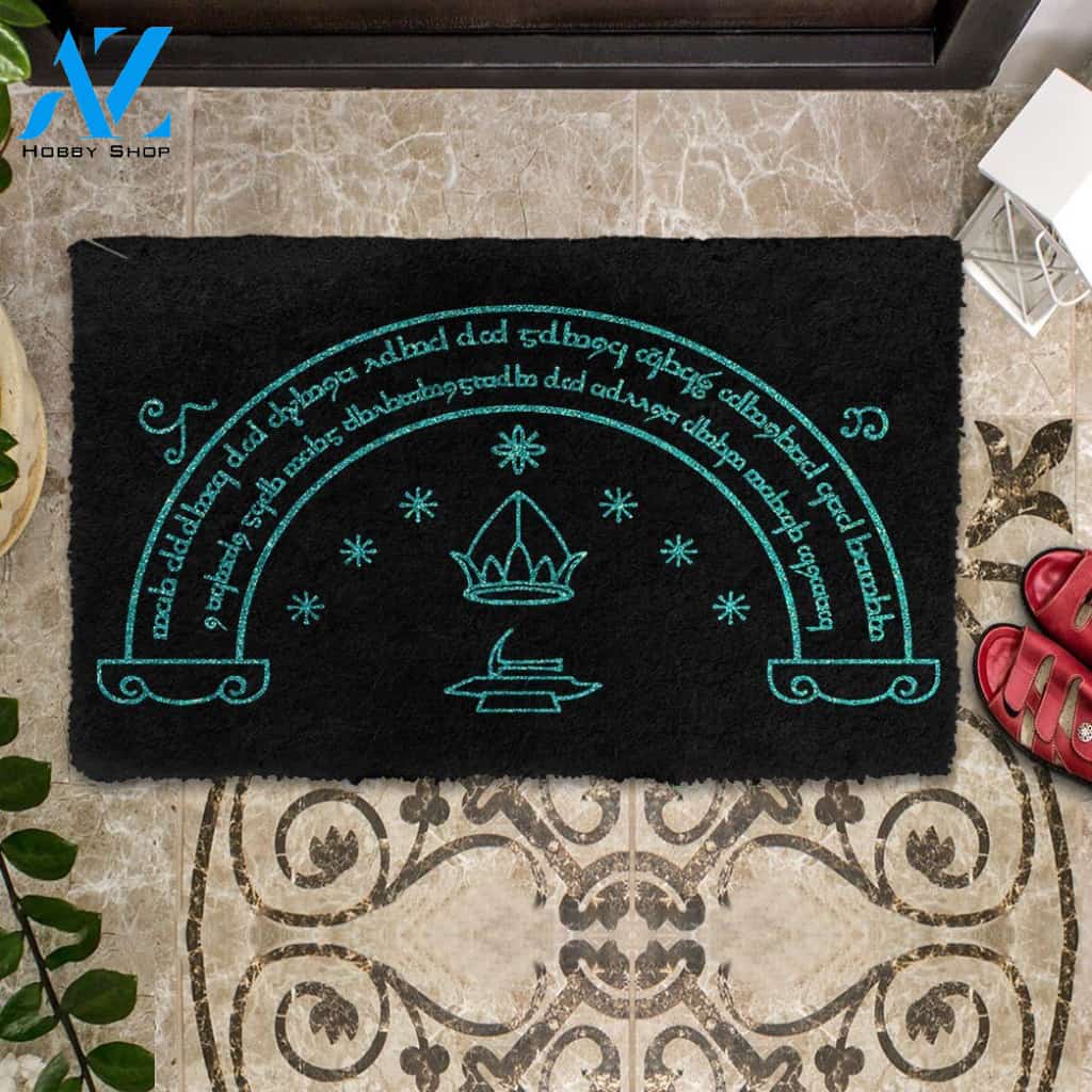 3D LOTR Doors Of Durin Custom Doormat | Welcome Mat | House Warming Gift