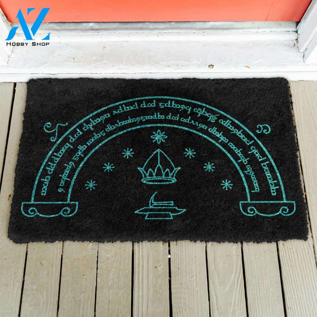 3D LOTR Doors Of Durin Custom Doormat | Welcome Mat | House Warming Gift