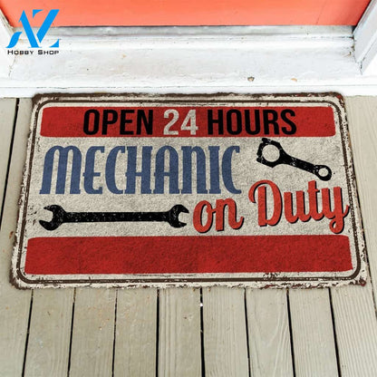 3D Mechanic On Duty Doormat | Welcome Mat | House Warming Gift