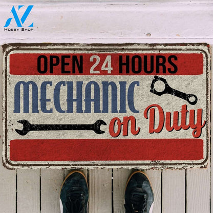 3D Mechanic On Duty Doormat | Welcome Mat | House Warming Gift