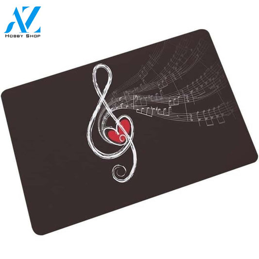 3D Music Treble Clef Doormat Indoor And Outdoor Doormat Warm House Gift Welcome Mat Birthday Gift for Music Lovers Piano Lover