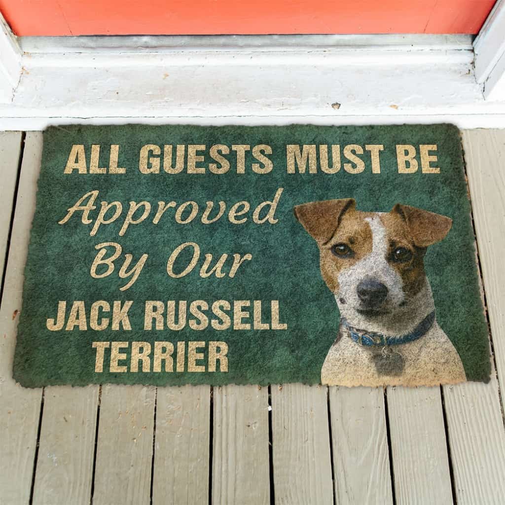 3D Must Be Approved By Our Jack Russell Terrier Custom Doormat