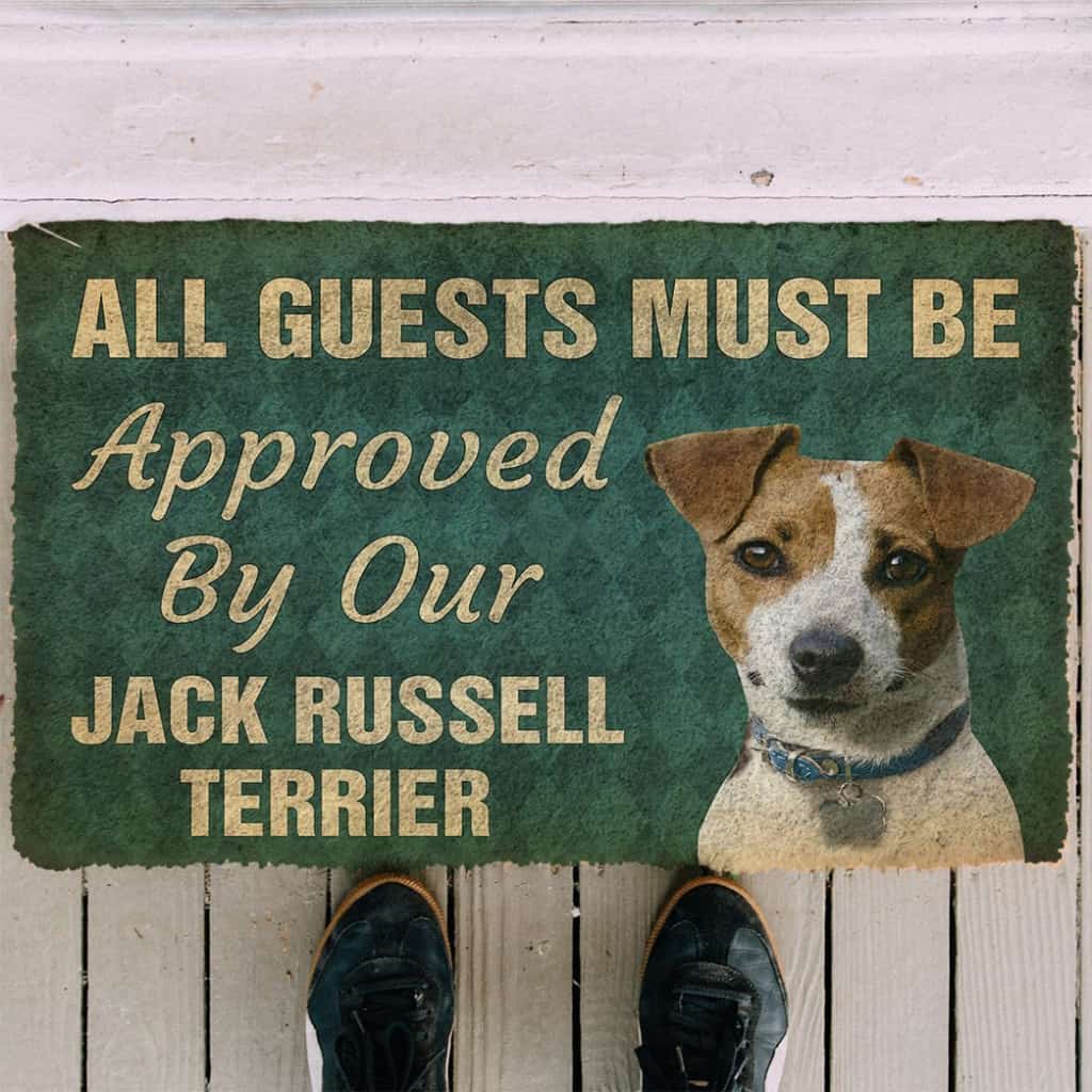 3D Must Be Approved By Our Jack Russell Terrier Custom Doormat