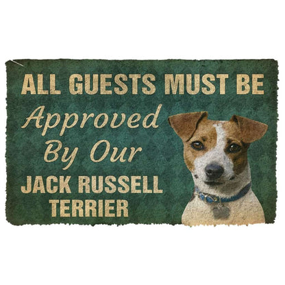 3D Must Be Approved By Our Jack Russell Terrier Custom Doormat