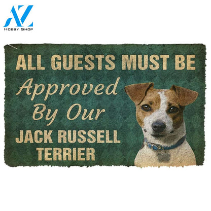 3D Must Be Approved By Our Jack Russell Terrier Custom Doormat | Welcome Mat | House Warming Gift