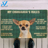 3D My Chihuahua's Rules Doormat | Welcome Mat | House Warming Gift