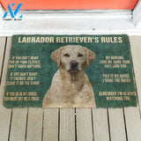 3D My Labrador Retriever's Rules Doormat | Welcome Mat | House Warming Gift