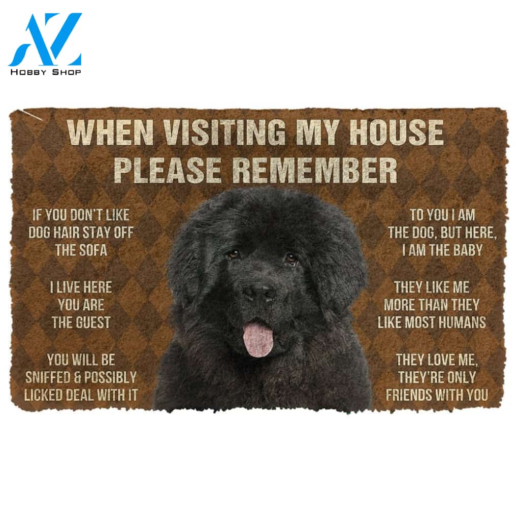 3D Newfoundland House Rules Custom Doormat