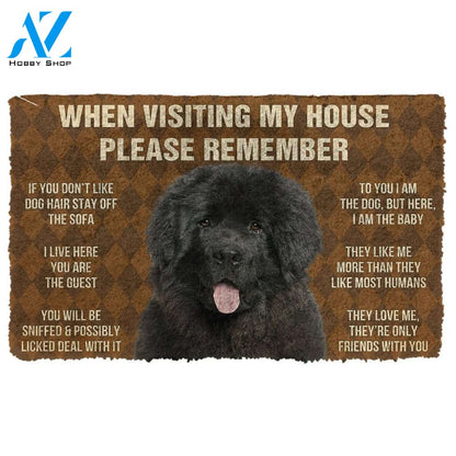 3D Newfoundland House Rules Custom Doormat | Welcome Mat | House Warming Gift