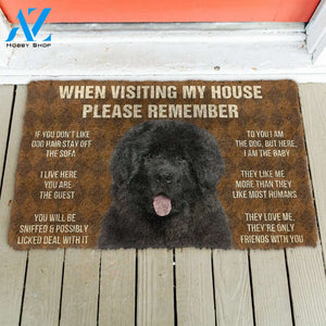 3D Newfoundland House Rules Custom Doormat | Welcome Mat | House Warming Gift