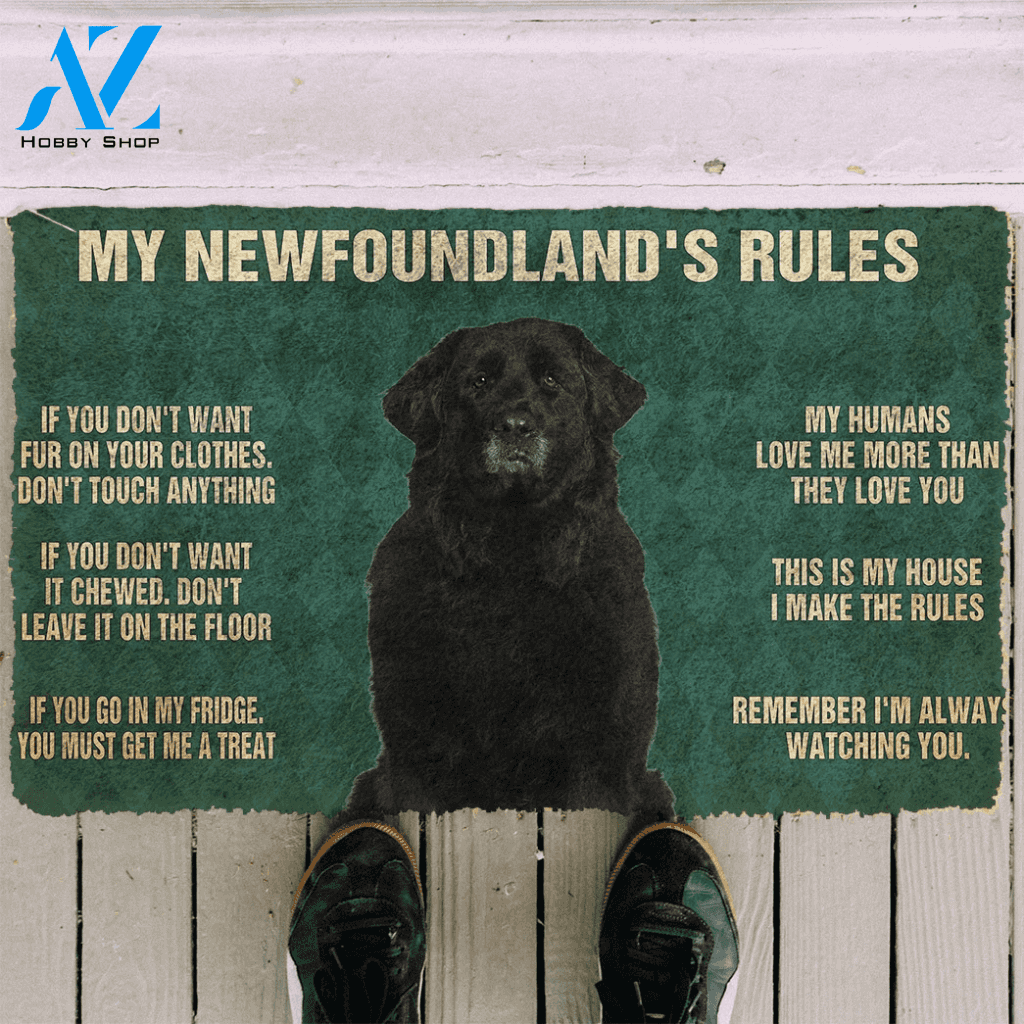 3D Newfoundland's Rules Doormat