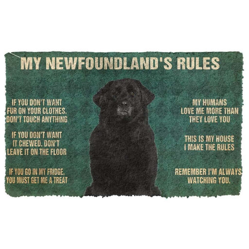 3D Newfoundland's Rules Doormat