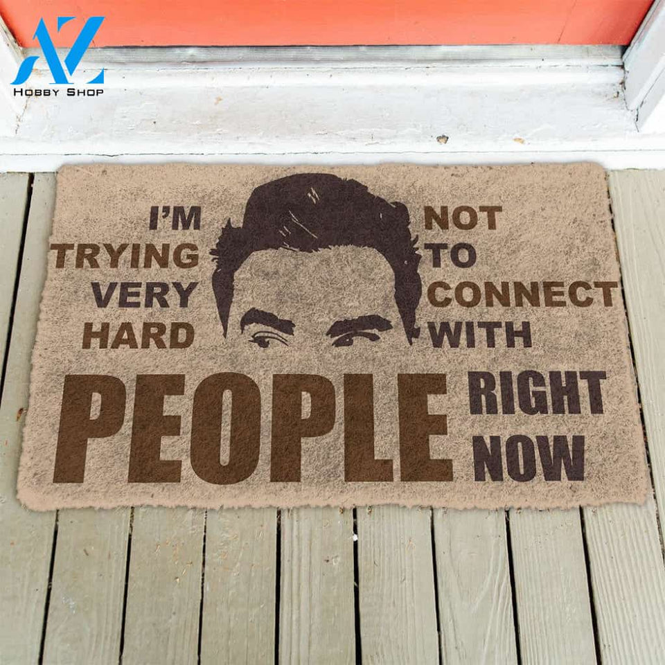3D Not To Connect With People Right Now Indoor and Outdoor Doormat Warm House Gift Welcome Mat Gift For Friend Family