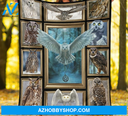 3D Owl Cute Blanket Gift For Owl Lovers Birthday Gift Home Decor Bedding Couch Sofa Soft and Comfy Cozy
