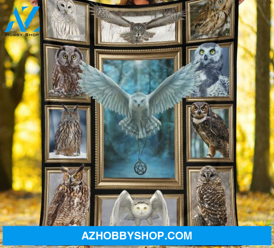 3D Owl Cute Blanket Gift For Owl Lovers Birthday Gift Home Decor Bedding Couch Sofa Soft and Comfy Cozy