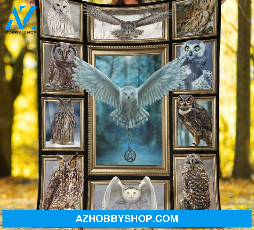 3D Owl Cute Blanket Gift For Owl Lovers Birthday Gift Home Decor Bedding Couch Sofa Soft and Comfy Cozy