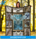 3D Owl Cute Blanket Gift For Owl Lovers Birthday Gift Home Decor Bedding Couch Sofa Soft and Comfy Cozy