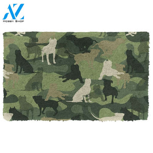 3D Pit Bull Camo Doormat