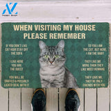 3D Please Remember American Shorthair Cat House Rules Custom Doormat | Welcome Mat | House Warming Gift