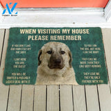 3D Please Remember Anatolian Shepherd Dogs House Rules Custom Doormat | Welcome Mat | House Warming Gift